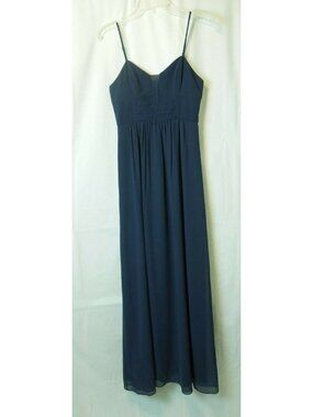 BCBG Generation Women's Navy Blue Cocktail Prom Evening Gown Dress Size 2